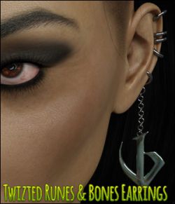 Twizted Runes & Bones Earrings