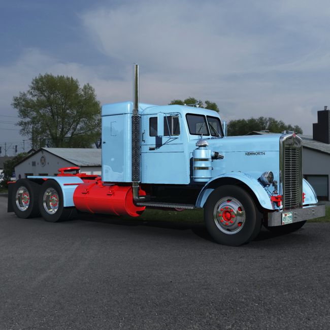 KENWORTH 825 & TANK TRAILER 1948-EXTENDED LICENSE | 3d Models for Daz ...