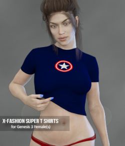 X-Fashion Super T Shirts for Genesis 3 Females