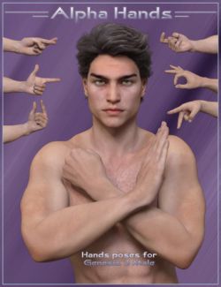 Alpha Hands- Hands Poses for Genesis 3 Male