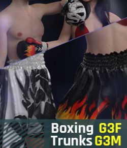 Boxing Trunks G3 Pack for Genesis 3 Female And Genesis 3 Male
