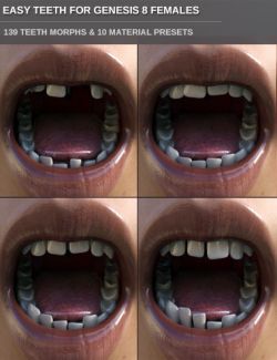 Easy Teeth for Genesis 8 Female(s) and Merchant Resource