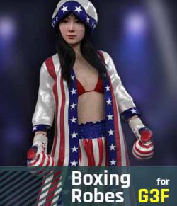 Boxing Robes G3F for Genesis 3 Female