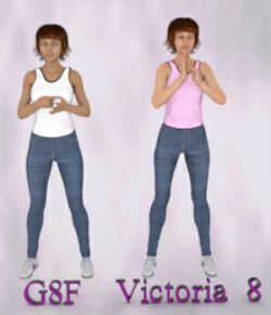 BSL Fingerspell Poses for G8F and Victoria 8