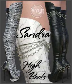 Sandra High Boots for Genesis 8 Female