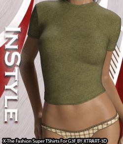 InStyle- X-Fashion Super T Shirts for Genesis 3 Females