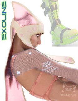 Exoline Boots and Accessories for Genesis 3 Female(s)