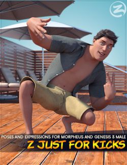 Z Just For Kicks - Poses and Expressions for Multi-Man and Genesis 3 Male