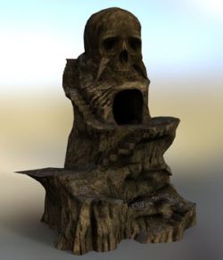 Skull Rock Mountain for DAZ Studio