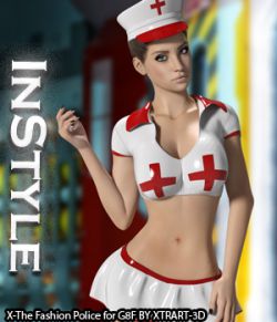 InStyle- X-Fashion Police Outfit for Genesis 8 Females
