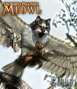 Impossible Creatures: Meowl for Daz Studio