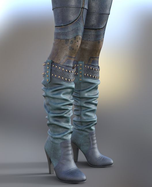 Chic Western Boots For G8F | 3d Models for Daz Studio and Poser