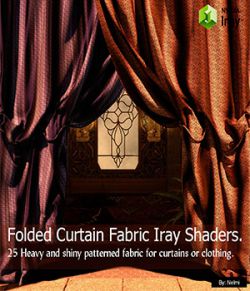 Folded Curtain Fabric - 25 Iray Shaders for Daz Studio