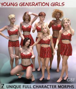 Young Generation Girls G8F  Full Custom Character Morphs