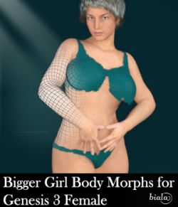 Bigger Girl Body Morphs for Genesis 3 Female