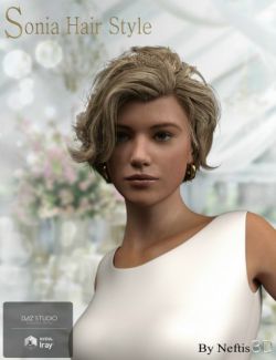 Sonia Hair for Genesis 3 and Genesis 8 Female(s)