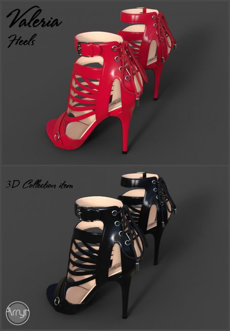 Valeria Heels G8F | Footwear for Poser and Daz Studio