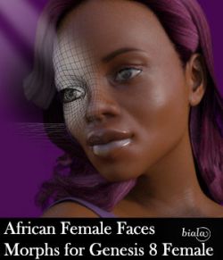 African Female Faces Morphs for Genesis 8 Female