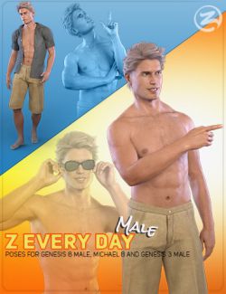 Z Everyday Male - Poses for Genesis 3 Male, Genesis 8 Male and Michael 8