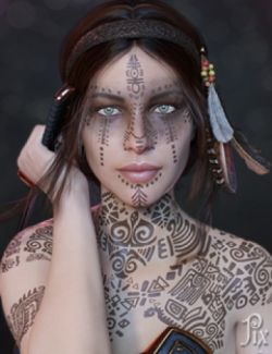 Tribal Fury Henna for Genesis 3 and 8 with Bonus Character