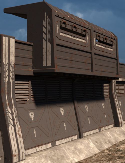 sci fi fortress gate