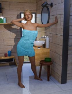 Modern Bath and Morphing Towel for Genesis 8 Female(s)