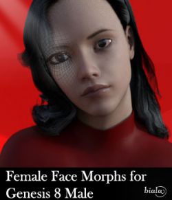 Female Face Morphs for Genesis 8 Male