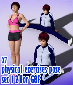 X7 physical exercises poses set 1 2 for G8F