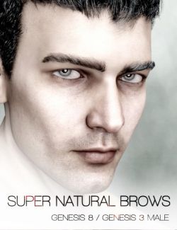Super Natural Brows Merchant Resource for Genesis 8 and 3 Male