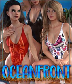 Oceanfront for One Piece Thong for Genesis 8 Females