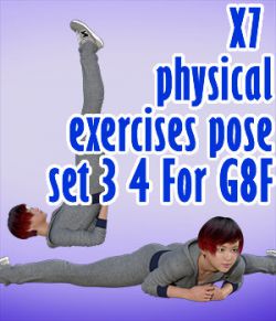 X7 physical exercises poses set 3 4 for G8F