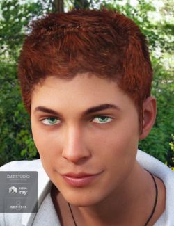 Zack Hair for Genesis 8 Male(s)