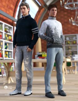 High Neck Sweatshirt Outfit Textures