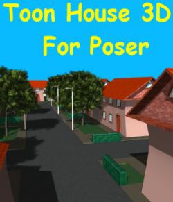 Toon House 3D for Poser