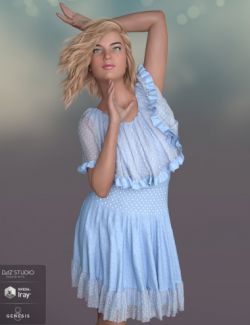 dForce Fiona Dress for Genesis 8 Female(s)