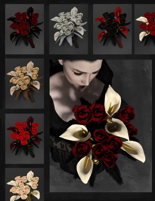 Gothic Flowers: Mix and Match Floral Bouquet
