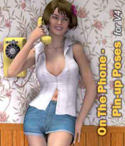 On The Phone Pin-up Poses for V4 - The Vintage Set