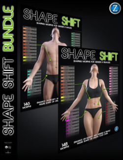 Shape Shift Bundle for Genesis 8 Female(s) and Male(s)