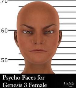 Psycho Faces for Genesis 3 Female