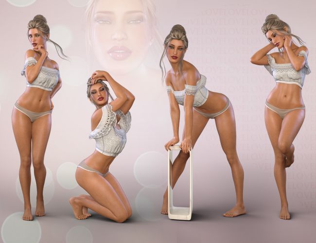 Z Playful - Poses and Partials for the Genesis 8 Females 2.