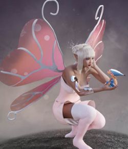 Aerjs Wings for Genesis 3 Female/V7 and Daz Studio 4.9