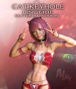 Cat Keyhole Lingerie Material Add-on for G8F