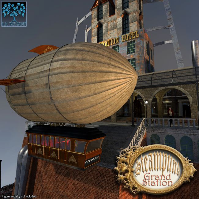 Click here to see preview images for "Steampunk Grand Station for Poser" Steampunk Grand Station for Poser
