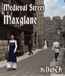 Medieval Street Maxglane for Iray