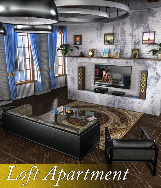 Click here to see preview images for "Slide3D Loft Apartment" Slide3D Loft Apartment
