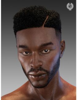 Top Fade Hair and Beard for Genesis 8 Male(s)