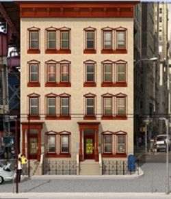 Brownstone Building Object