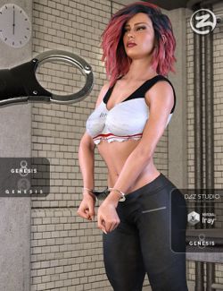 Z Handcuffed- Smart Prop and Poses for Genesis 3 & 8 Female