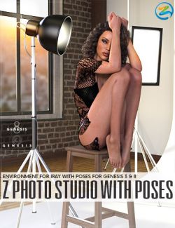 Z Photo Studio- Environment with Poses for Genesis 3 and 8