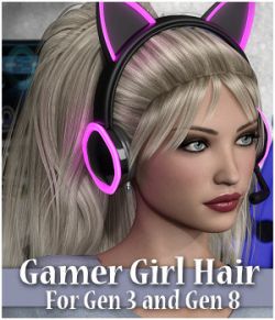 Gamer Girl Hair Gen 3 and Gen 8 Females